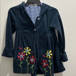 Floral Embroidered Kids Jacket